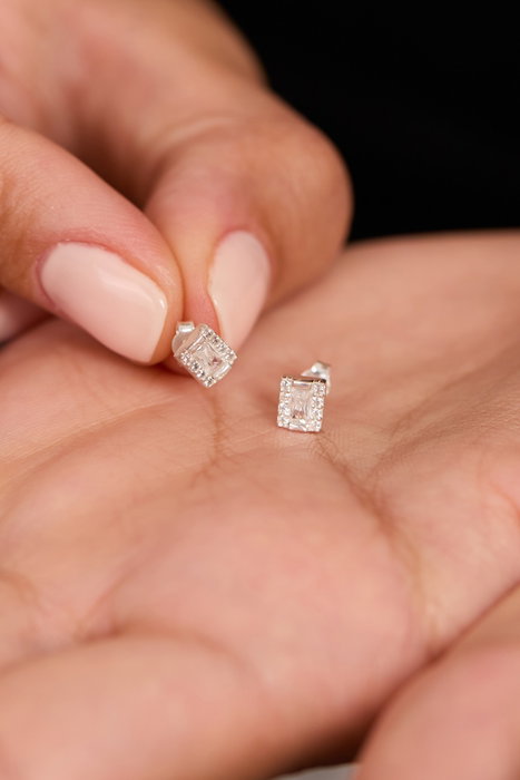 Heliophilia Silver Pendientes de Plata de Ley 925